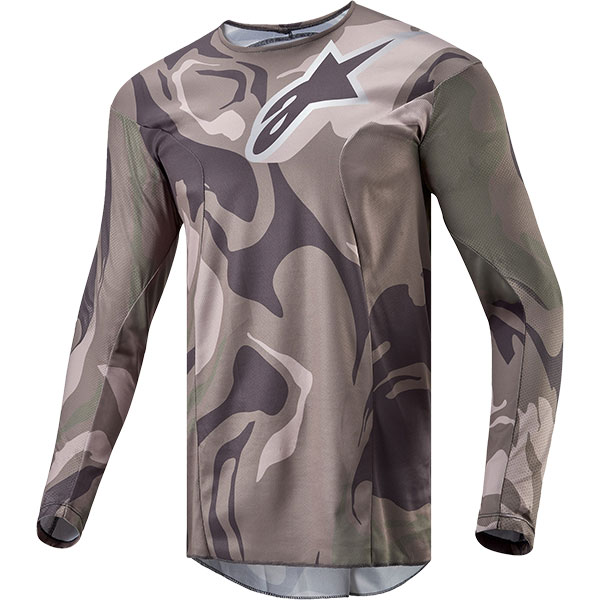Alpinestars Racer Tactical Jersey Military Green / Camo Brown FREE UK DELIVERY