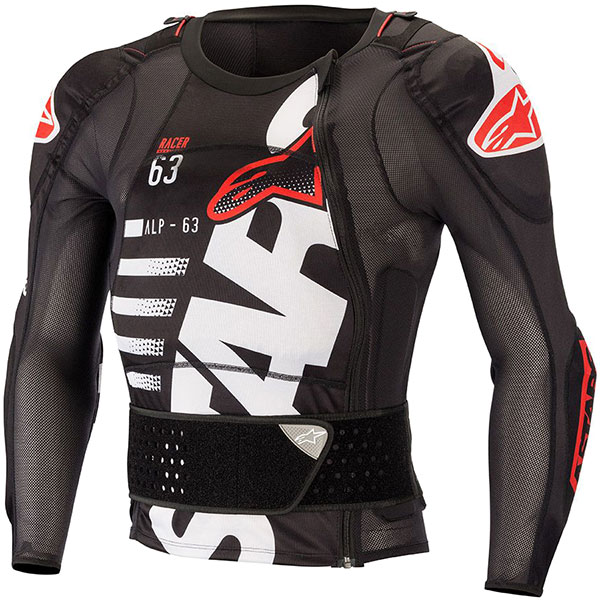 Image of Alpinestars Sequence Protection Jacket - Black / White / Red