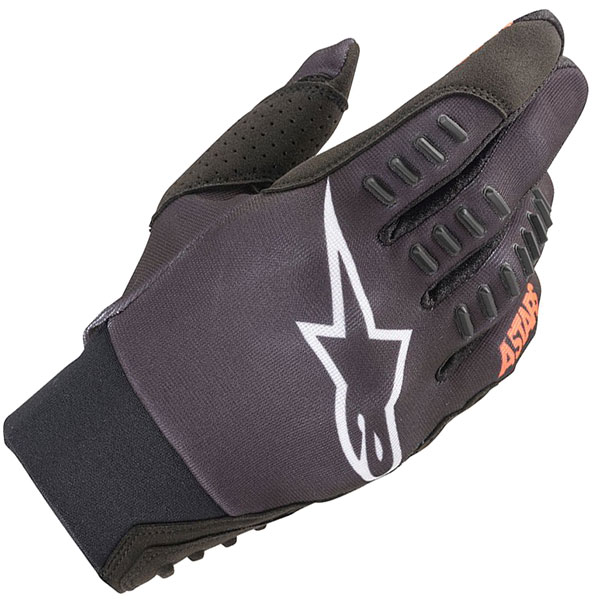 Image of Alpinestars SMX-E Textile Gloves - Black / Orange Fluo