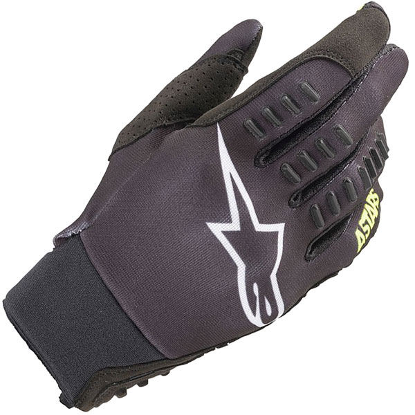 Image of Alpinestars SMX-E Textile Gloves - Black / Yellow Fluo