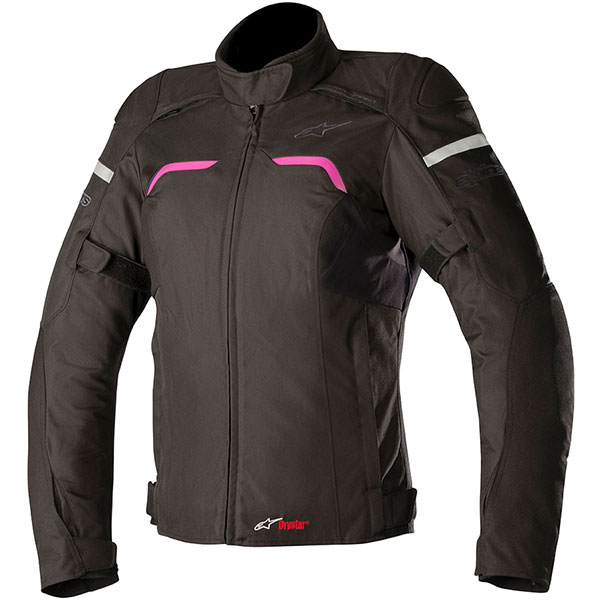 Image of Alpinestars Stella Hyper Drystar Textile Jacket - Black / Fuchsia