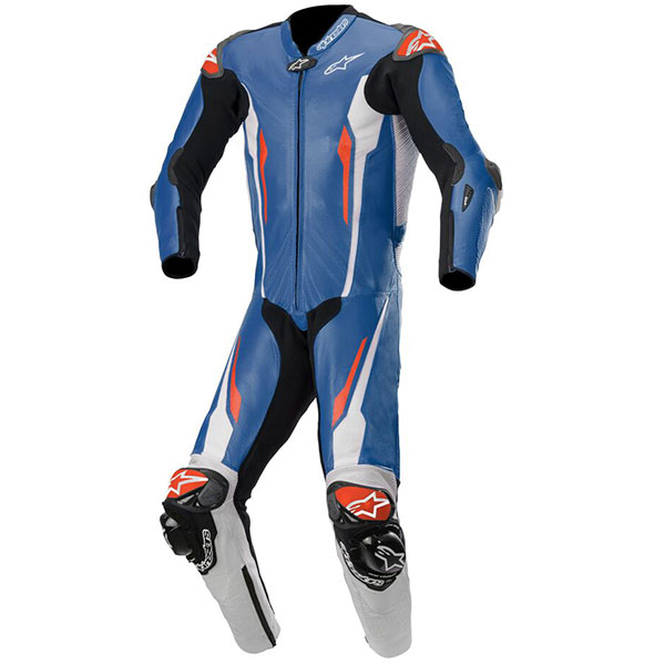 Image of Alpinestars Racing Absolute 1 Piece Leather Suit - Blue / White / Black