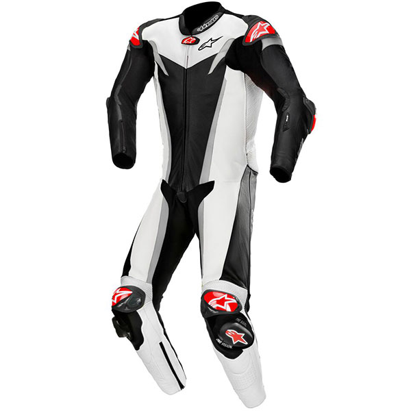 Image of Alpinestars GP Tech V3 1 Piece Leather Suit - Black / White / Silver