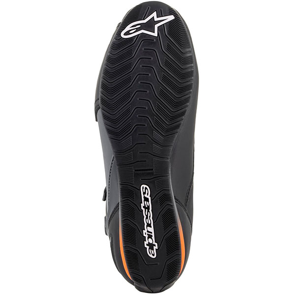 Alpinestars Faster-3 Drystar Shoes - Black / Cool Grey / Orange Fluo