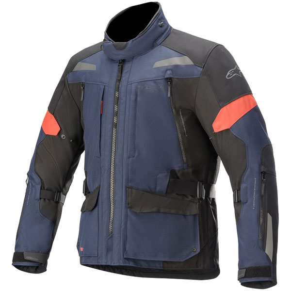 Image of Alpinestars Valparaiso V3 Drystar Textile Jacket - Dark Blue / Black