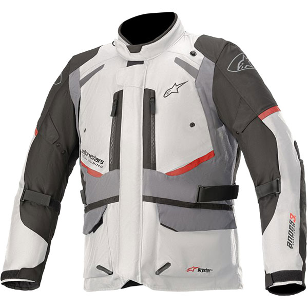 Image of Alpinestars Andes V3 Drystar Textile Jacket - Ice Grey / Dark Grey