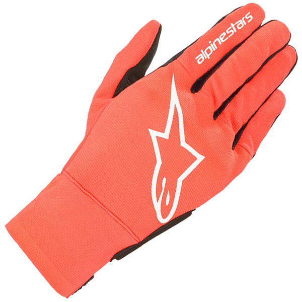 Image of Alpinestars Reef Textile Gloves - Red Fluo / White / Black