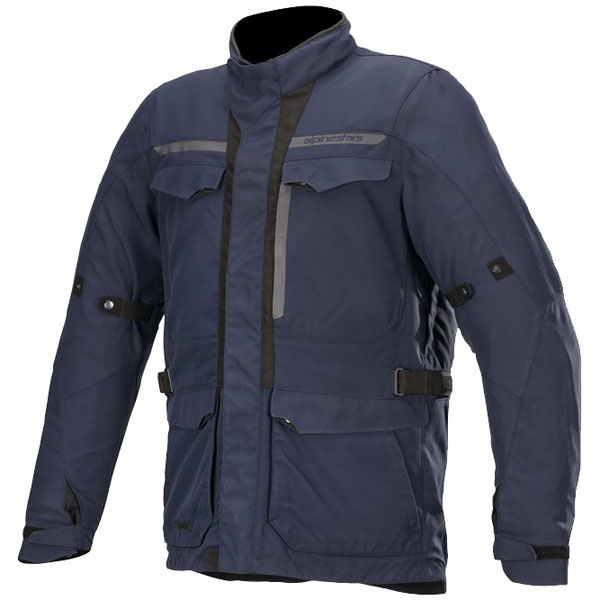 Image of Alpinestars Barcelona Drystar Textile Jacket - Navy Blue
