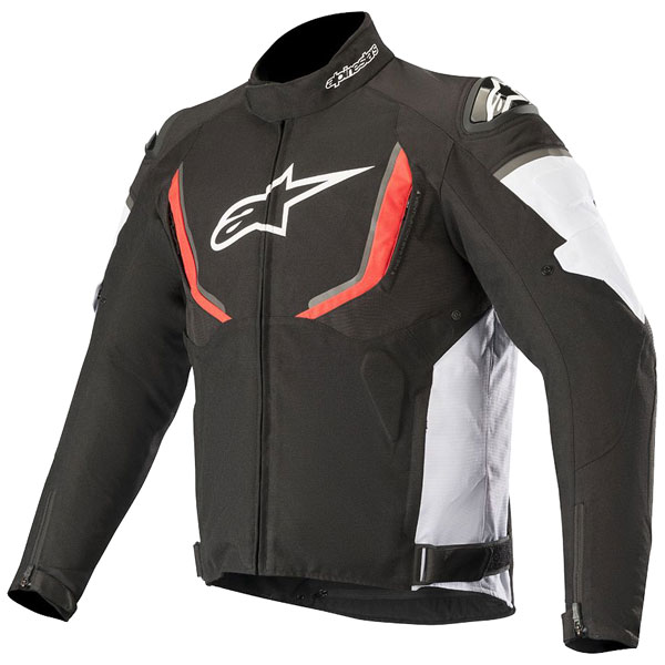 Image of Alpinestars T-GP R V2 Waterproof Textile Jacket - Black / White / Red