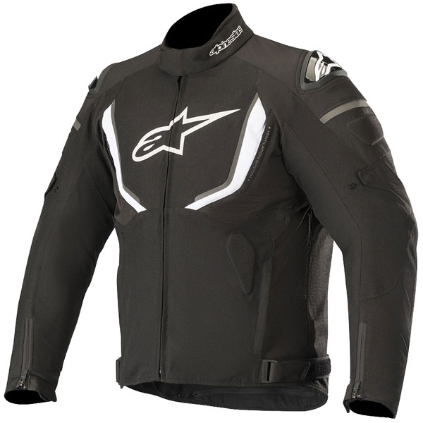 Image of Alpinestars T-GP R V2 Waterproof Textile Jacket - Black / White