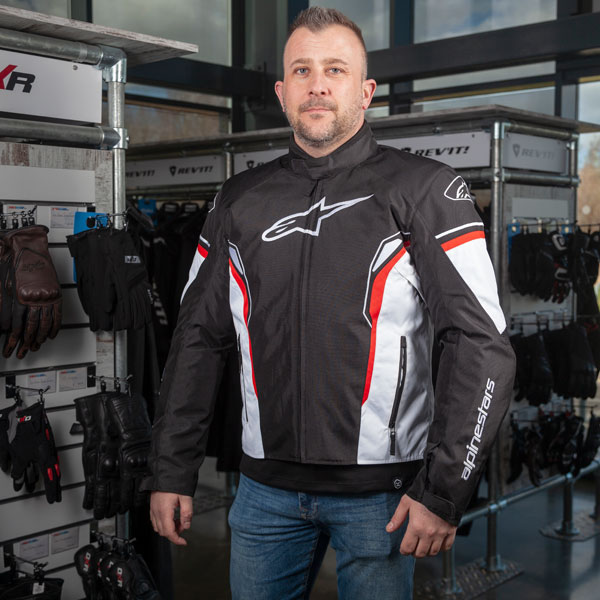 Alpinestars T SP 1 Waterproof Textile Jacket Black White Red FREE UK DELIVERY