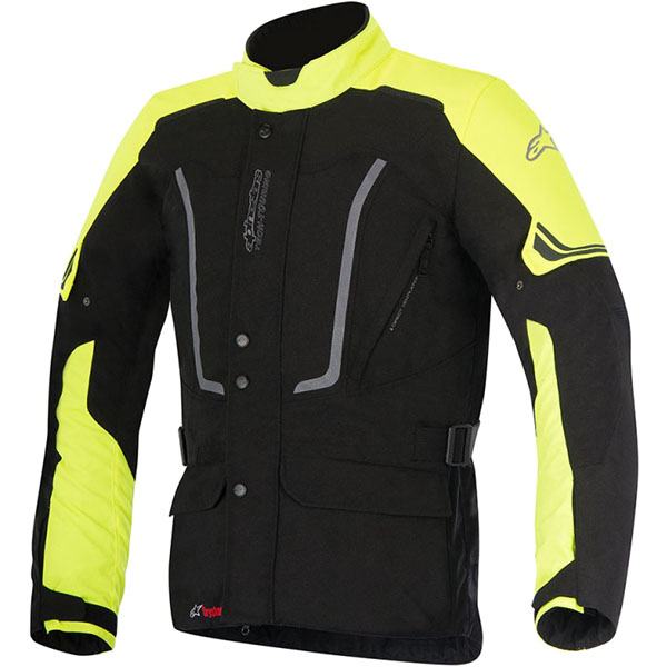 Image of Alpinestars Vence Drystar Textile Jacket - Black / Fluo Yellow