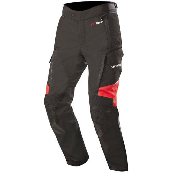 Image of Alpinestars Honda Andes V2 Drystar Textile Pants - Black / Red