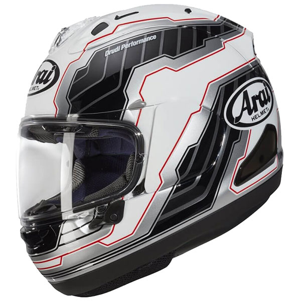 Image of Arai RX-7V Replica - Mamola Edge White