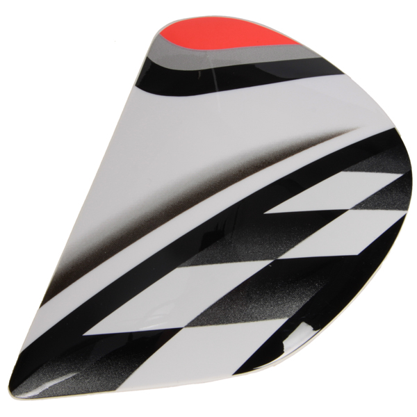 Image of Arai Side Pods - J Type - Leopard 2 Red