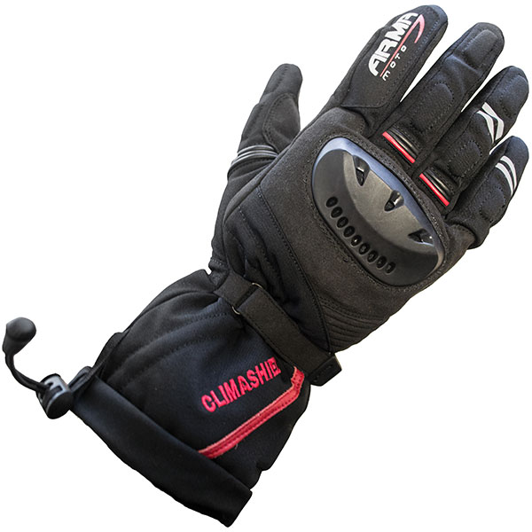 Image of ARMR Moto WP680 Climashield Gloves - Black