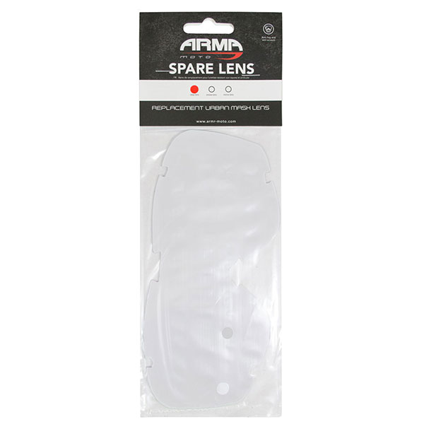 Image of ARMR Moto Urban Mask Spare Lens - Clear