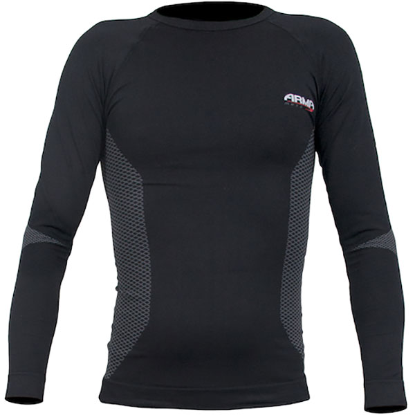 Image of ARMR Moto Compression BaseWear Top - Black