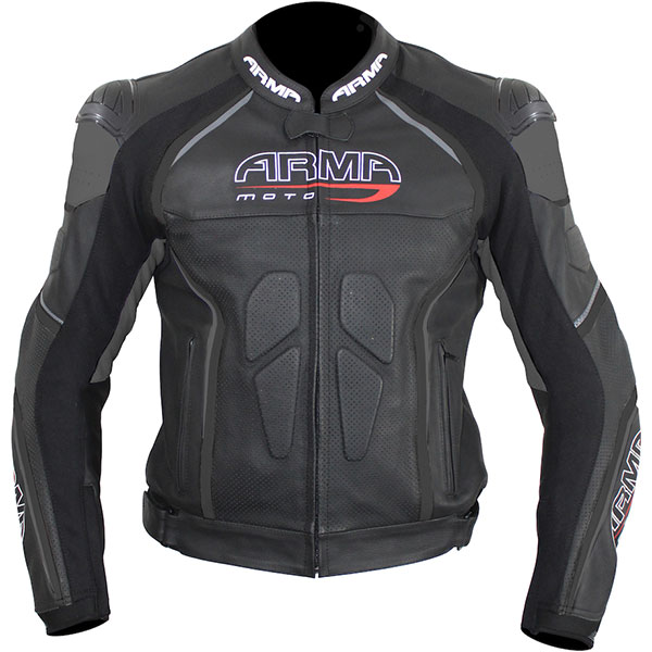 Image of ARMR Moto Harada R Leather Jacket - Black