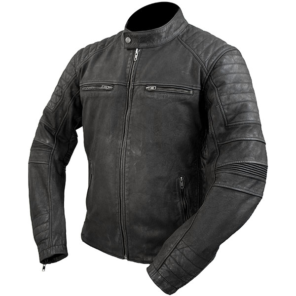 Image of ARMR Moto Retoro Jacket - Black