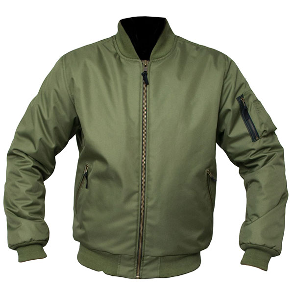 ARMR Moto Aramid Bomber CE Textile Jacket - Olive