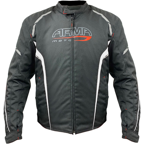 Image of ARMR Moto Eyoshi 2 Textile Jacket - Black / White