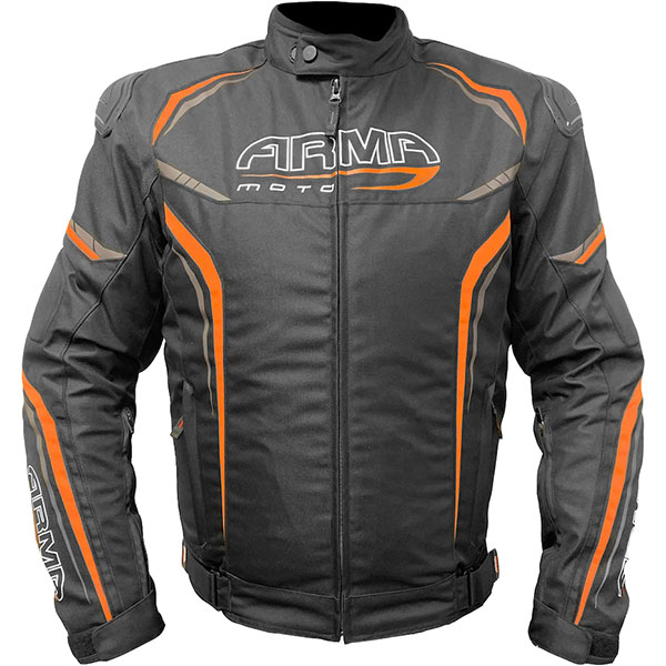 Image of ARMR Moto Harada R Textile Jacket - Black / Orange