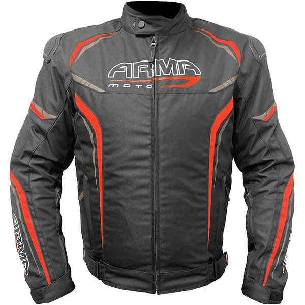 Image of ARMR Moto Harada R Textile Jacket - Black / Red