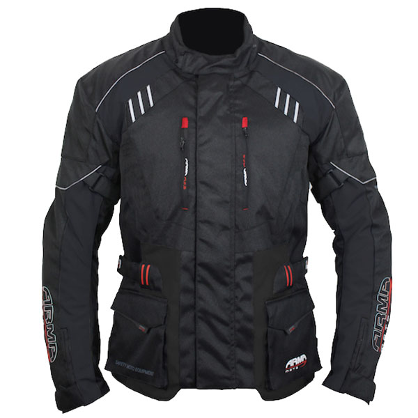 Image of ARMR Moto Kiso 3 Textile Jacket - Black