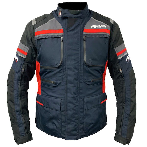 Image of ARMR Moto Tottori 3 Textile Jacket - Navy