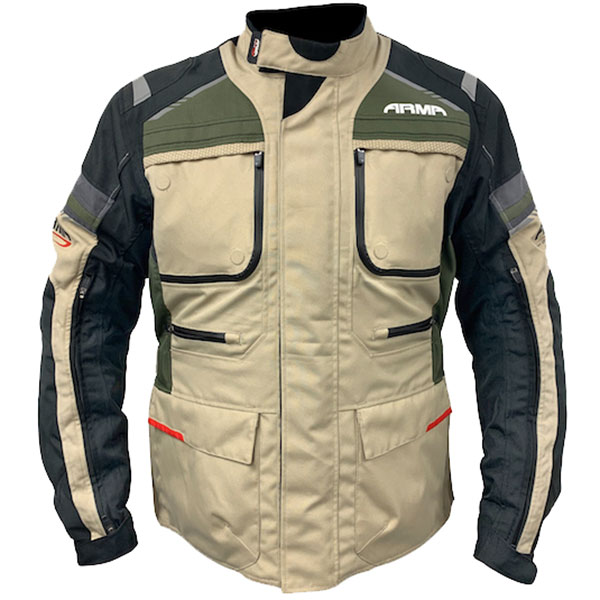 Image of ARMR Moto Tottori 3 Textile Jacket - Olive