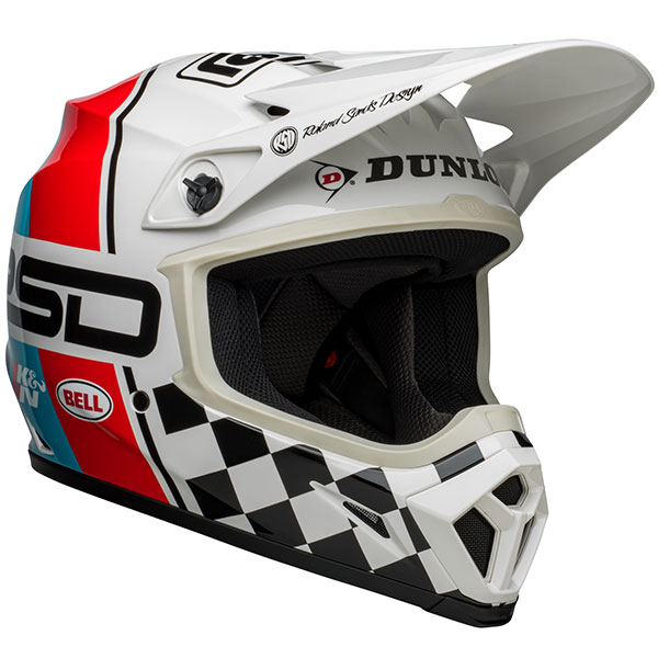 Capacete Bell MX 9 RSD The Rally White/Black Mips