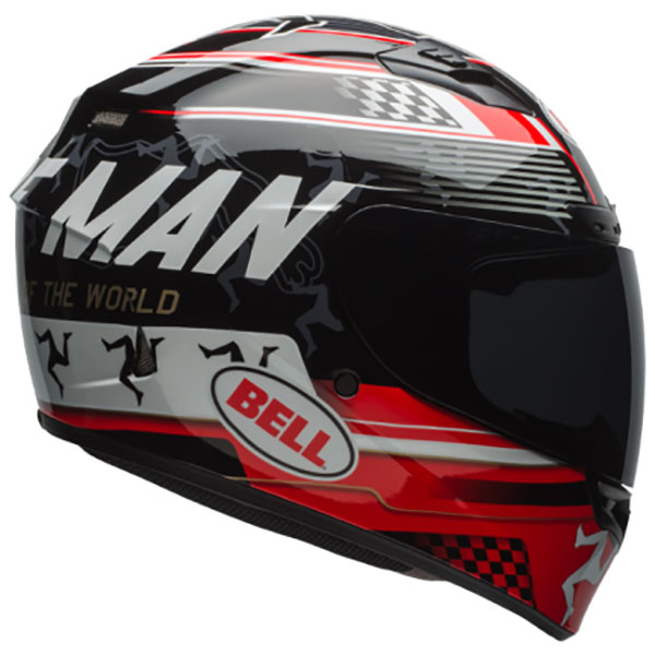 Image of Bell Qualifier DLX Mips - Isle of Man 18 Gloss Black / Red