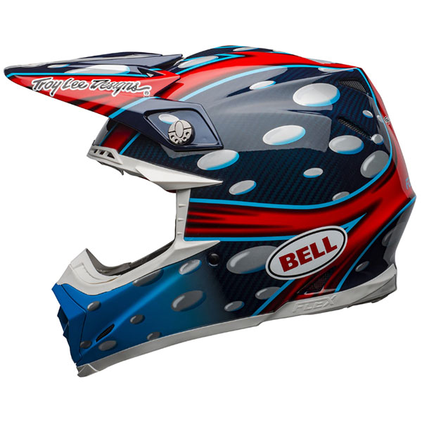 Image of Bell Moto 9 Flex McGrath Replica - Gloss Blue