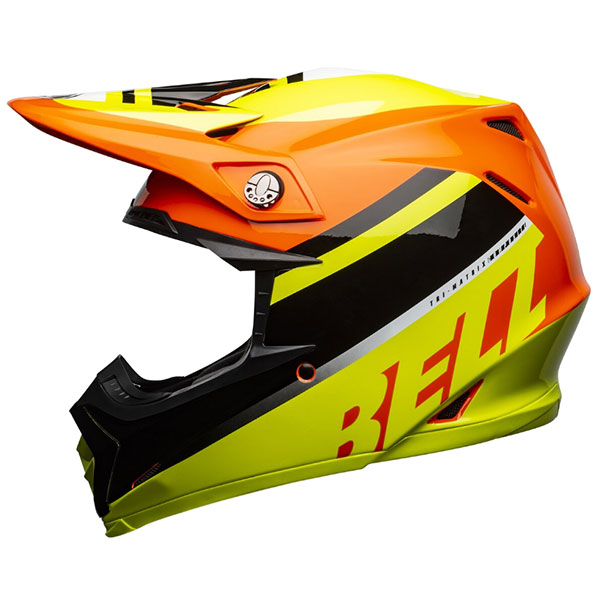 Image of Bell Moto 9 Mips Prophecy - Gloss Yellow / Orange / Black