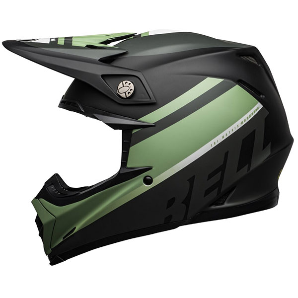 Image of Bell Moto 9 Mips Prophecy - Matt Black / Dark Green