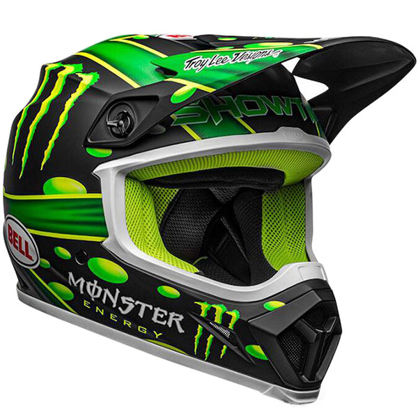 Bell MX-9 Mips - McGrath Showtime Matt Black / Green - FREE UK
