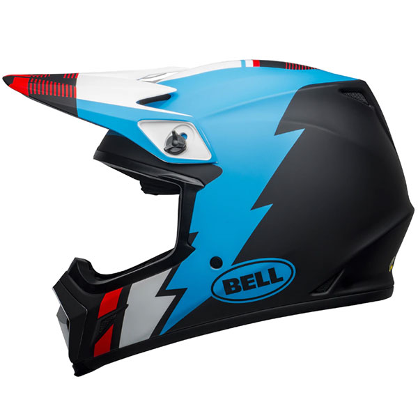 Image of Bell MX-9 Mips Strike - Matt Black / Blue / White