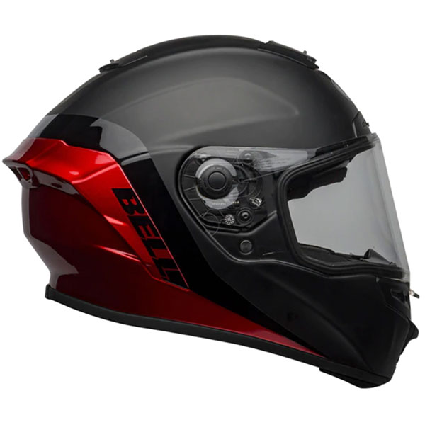 Image of Bell Star DLX Mips - Shockwave Matt / Gloss Black / Candy Red