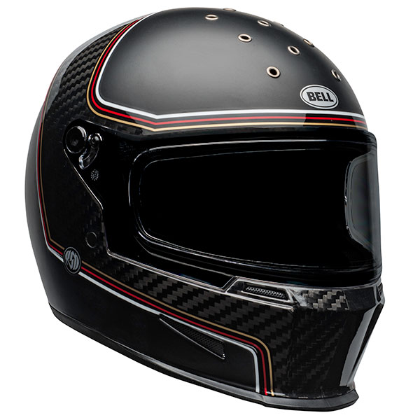 Image of Bell Eliminator Carbon - Roland Sand Design The Charge Helmet Matt / Gloss Black