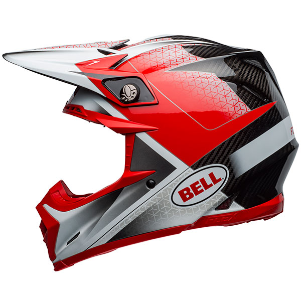 Image of Bell Moto 9 Flex - Hound Matt / Gloss / Red / White / Black