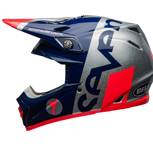 Image of Bell Moto 9 Flex - Seven Galaxy Matt / Gloss / Navy / Silver