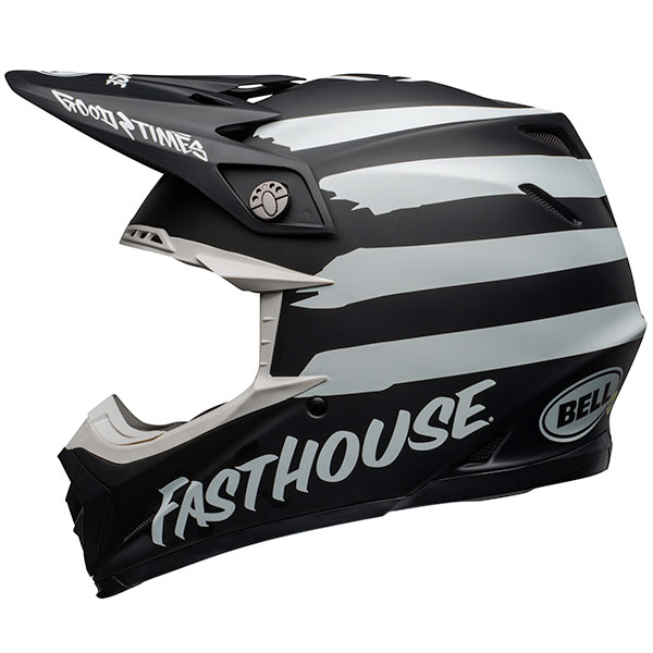 Image of Bell Moto 9 Mips Fasthouse Signia - Black / White