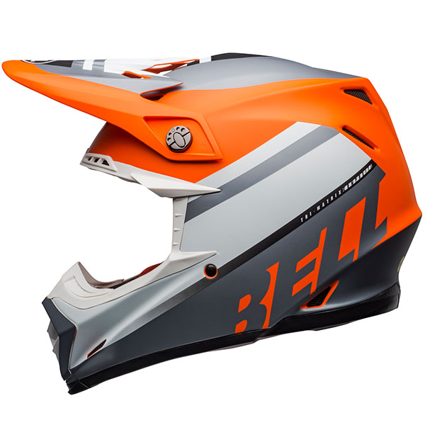 Image of Bell Moto 9 Mips - Prophecy Matt Orange / Black / Grey
