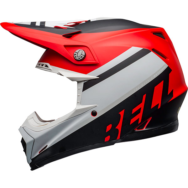 Image of Bell Moto 9 Mips - Prophecy Matt White / Red / Black