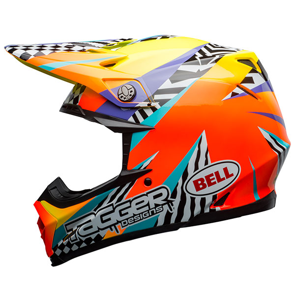 Image of Bell Moto 9 Mips - Tagger Orange / Yellow