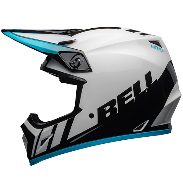 Image of Bell MX-9 Mips - Dash White / Blue