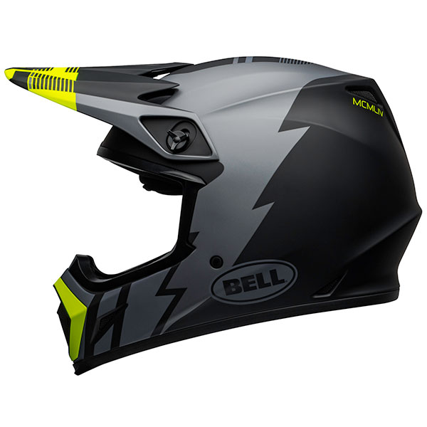 Image of Bell MX-9 Mips - Strike Matt Grey / Black / Hi Viz