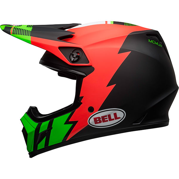 Image of Bell MX-9 Mips - Strike Matt Infrared / Green / Black
