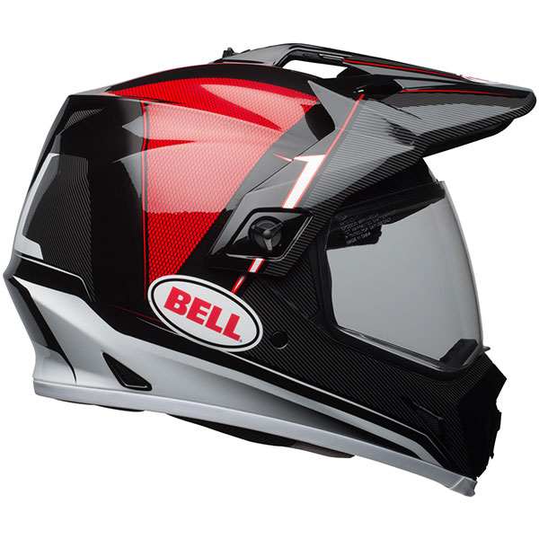 BELL MX-9 ADVENTURE MIPS DASH HELMET BLACK//RED//WHITE S